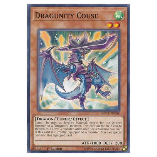 Yu-Gi-Oh! - 2019 Gold Sarcophagus Tin Mega Pack - Dragunity Couse (Common) MP19-EN088