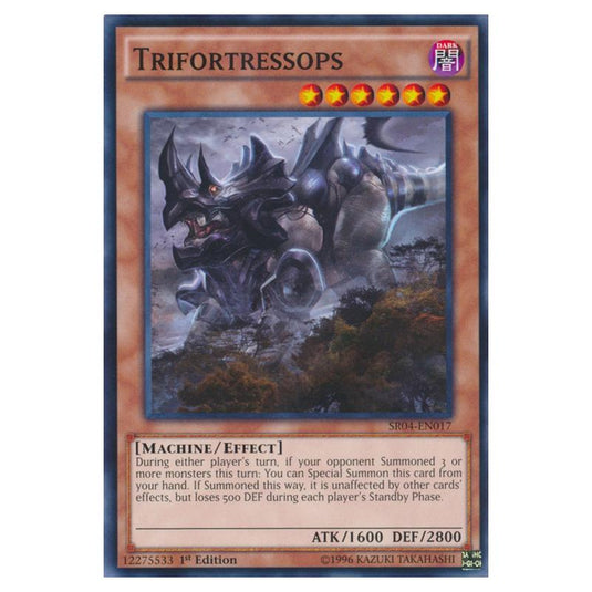 Yu-Gi-Oh! - Dinosmasher\'s Fury Structure Deck - Trifortressops (Common) SR04-EN017