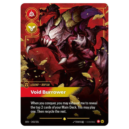 Riftbound: League of Legends TCG - Spiritforged - Rek'Sai - Void Burrower - 243/221
