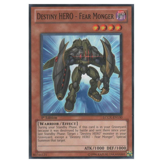 Yu-Gi-Oh! - Legendary Collection 2 - The Duel Academy Years Mega Pack - Destiny HERO - Fear Monger (Common) LCGX-EN130