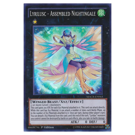 Yu-Gi-Oh! - Maximum Crisis - Lyrilusc - Assembled Nightingale (Super Rare) MACR-EN043