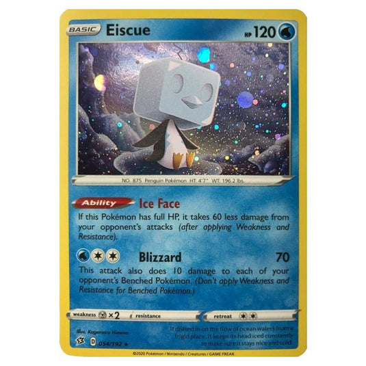 Pokemon - Sword & Shield - Rebel Clash - Eiscue - 054/192 (Cosmo Holo)