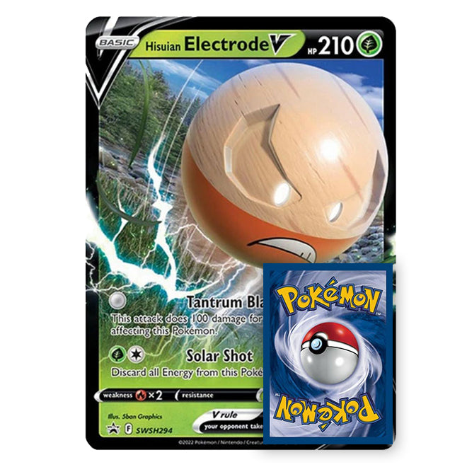 Pokemon - Hisuian Electrode V - Oversized Promo Card (SWSH294) Pokemon - Hisuian Electrode V - Oversized Promo Card (SWSH294)