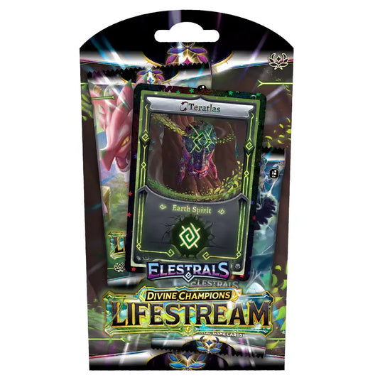 Elestrals TCG - Divine Champions - Lifestream - Blister Pack - Reverse Stellar Teratlas