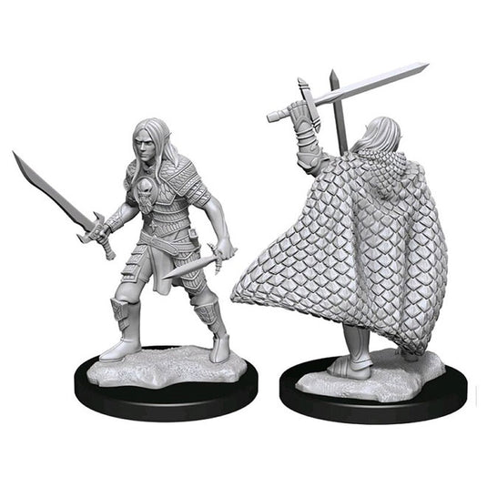 Pathfinder Battles Deep Cuts Unpainted Miniatures - Elf Fighter Male