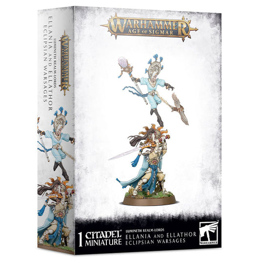 Warhammer Age of Sigmar - Lumineth Realm-lords - Ellania and Ellathor, Eclipsian Warsages