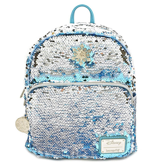 Loungefly - Frozen - Elsa Reversible Sequin Mini Backpack