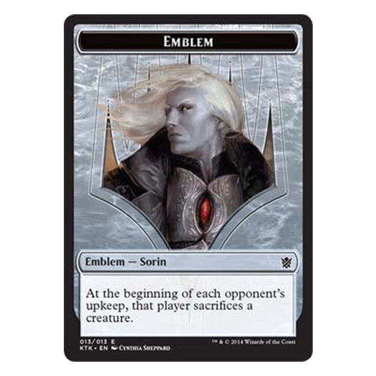 Magic the Gathering - Khans Of Tarkir - Emblem - Sorin - 13/13