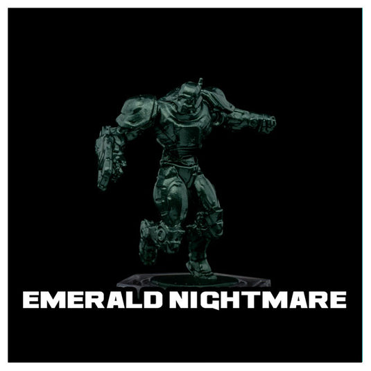 Turbo Dork Paints - Metallic Acrylic Paint 20ml Bottle - Emerald Nightmare