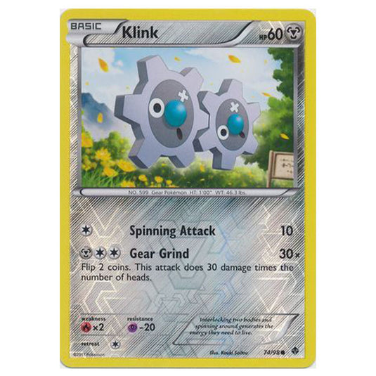 Pokemon - Black & White - Emerging Powers - (Reverse Holo) - Klink 74/98