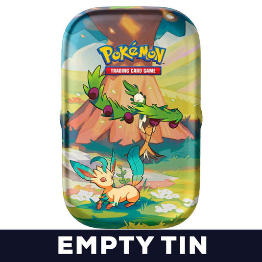 Pokemon - Scarlet & Violet - Vibrant Paldea - Mini Tin - Leafeon & Arboliva (Empty Tin)