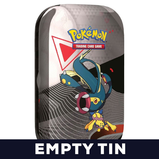 Pokemon - Scarlet & Violet - Black Bolt & White Flare - Unova Mini Tin - Eelektros & Galvantula - Empty Tin