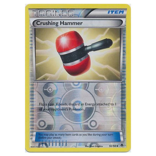 Pokemon - Black & White - Emerging Powers - (Reverse Holo) - Crushing Hammer 92/98