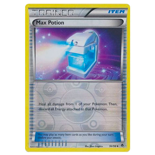 Pokemon - Black & White - Emerging Powers - (Reverse Holo) - Max Potion 94/98