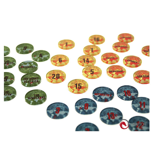 e-Raptor - Eldritch Horror Complete Tokens Set (184 pcs)