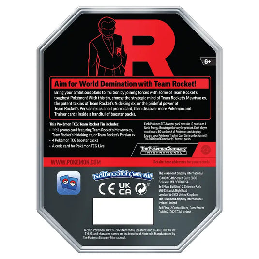 Pokemon - Scarlet & Violet - Team Rocket Tin - Team Rocket's Persian ex