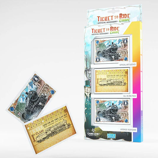 Gamegenic - Ticket to Ride Europe Art Sleeves (168 Sleeves)