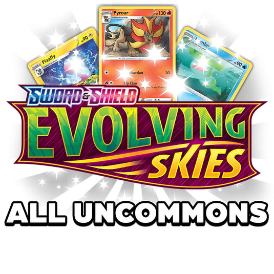 Pokemon - Sword & Shield - Evolving Skies - All Uncommons