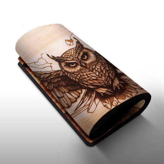 Exo Grafix - Playmat - Pyrography Owl
