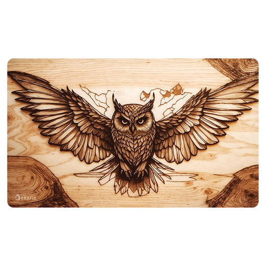 Exo Grafix - Playmat - Pyrography Owl
