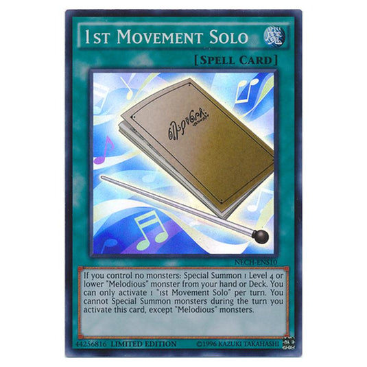 Yu-Gi-Oh! - The New Challengers - Super Edition - 1st Movement Solo (Super Rare) NECH-ENS10
