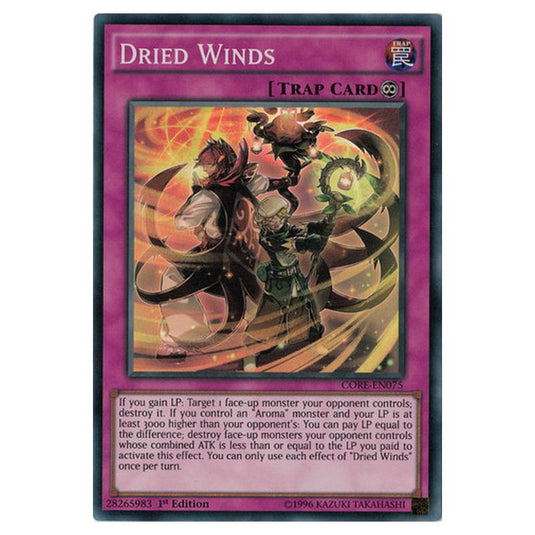 Yu-Gi-Oh! - Clash of Rebellions - Dried Winds (Super Rare) CORE-EN075
