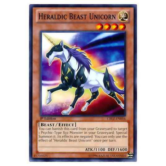 Yu-Gi-Oh! - Cosmo Blazer - Heraldic Beast Unicorn (Common) CBLZ-EN016