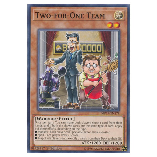 Yu-Gi-Oh! - 2019 Gold Sarcophagus Tin Mega Pack - Two-for-One Team (Common) MP19-EN178