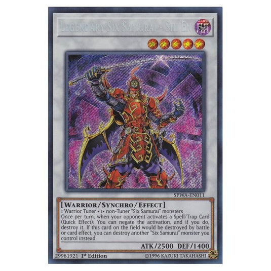 Yu-Gi-Oh! - Spirit Warriors - Legendary Six Samurai - Shi En (Secret Rare) SPWA-EN011