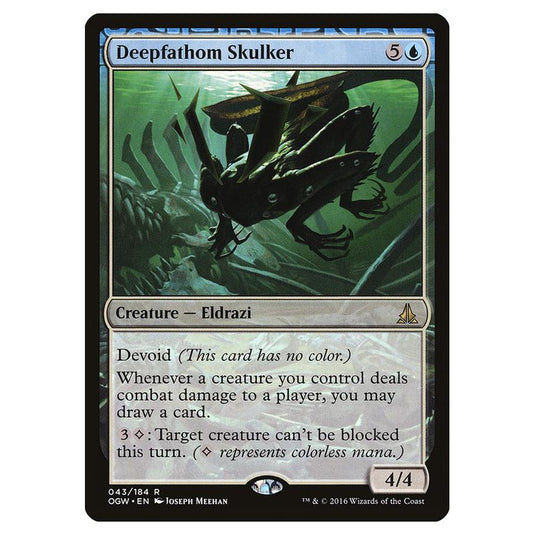 Magic the Gathering - Oath of the Gatewatch - Deepfathom Skulker - 43/184