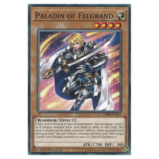 Yu-Gi-Oh! - Structure Deck - Rokket Revolt - Paladin of Felgrand (Common) SDRR-EN017