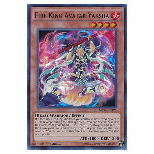 Yu-Gi-Oh! - 2014 Mega-Tin Mega Pack - Fire King Avatar Yaksha (Super Rare) MP14-EN121