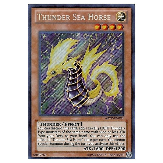 Yu-Gi-Oh! - Abyss Rising - Thunder Sea Horse (Secret Rare) ABYR-EN098