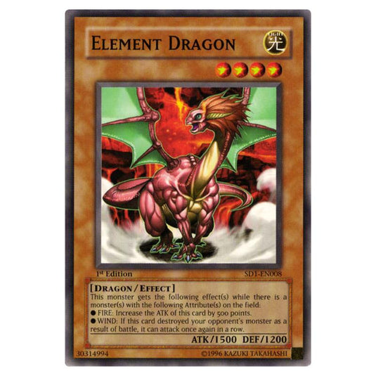 Yu-Gi-Oh! - Structure Deck - Dragon\\'s Roar - Element Dragon (Common) SD1-EN008
