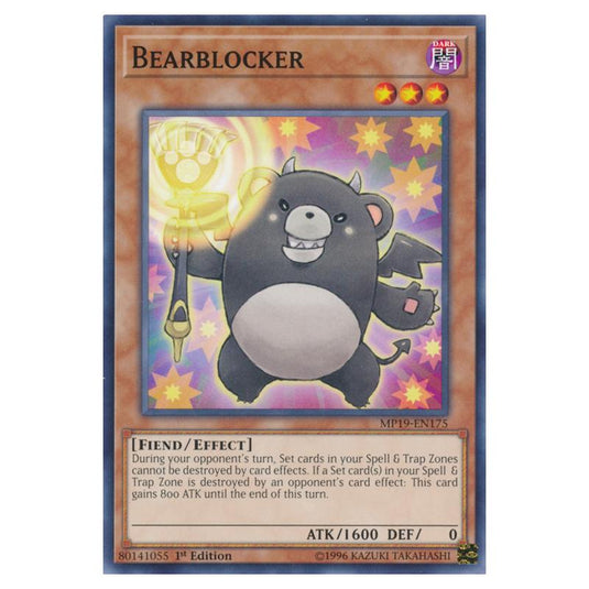 Yu-Gi-Oh! - 2019 Gold Sarcophagus Tin Mega Pack - Bearblocker (Common) MP19-EN175