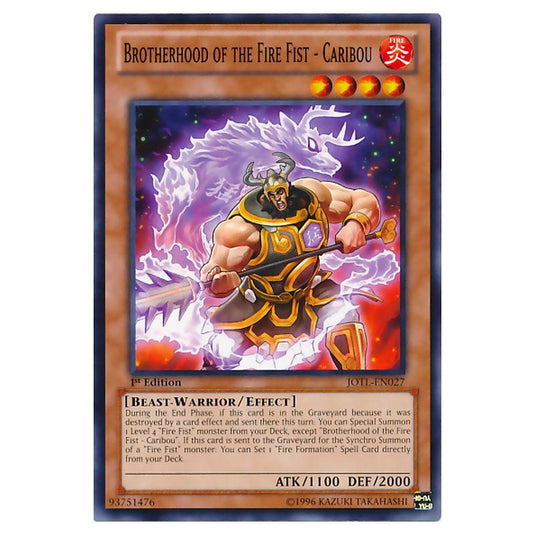 Yu-Gi-Oh! - Judgment of the Light - Brotherhood of the Fire Fist - Caribou (Common) JOTL-EN027