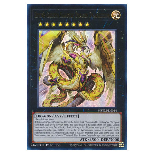 Yu-Gi-Oh! - Maze of the Master - Divine Golden Shadow Dragon Dragluxion (Ultra Rare) MZTM-EN014