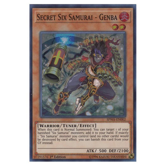 Yu-Gi-Oh! - Spirit Warriors - Secret Six Samurai - Genba (Super Rare) SPWA-EN002