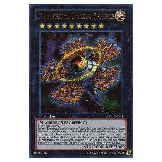 Yu-Gi-Oh! - Abyss Rising - Number 9: Dyson Sphere (Ultra Rare) ABYR-EN044