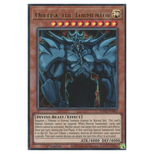 Yu-Gi-Oh! - Egyptian God Deck - Obelisk the Tormentor - Obelisk the Tormentor (Ultra Rare) EGO1-EN001