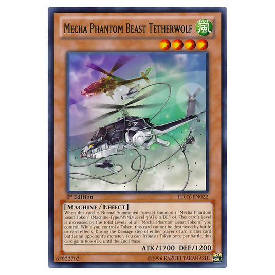 Yu-Gi-Oh! - Lord of the Tachyon Galaxy - Mecha Phantom Beast Tetherwolf (Rare) LTGY-EN022