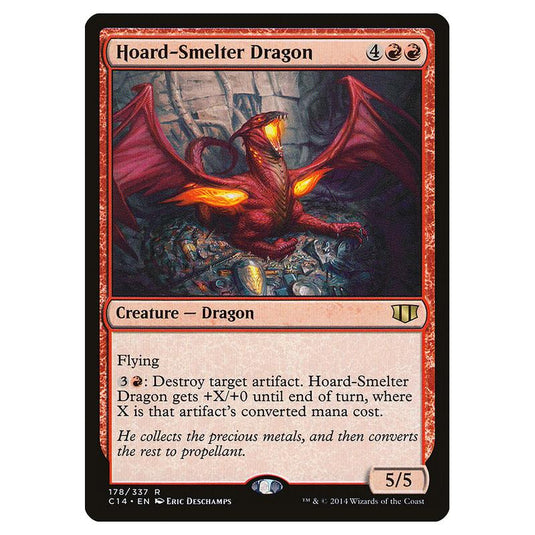 Magic The Gathering - Commander 2014 - Hoard-smelter Dragon - 178