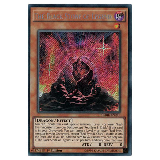 Yu-Gi-Oh! - Clash of Rebellions - The Black Stone of Legend (Secret Rare) CORE-EN021