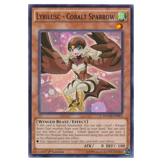 Yu-Gi-Oh! - Maximum Crisis - Lyrilusc - Cobalt Sparrow (Common) MACR-EN012