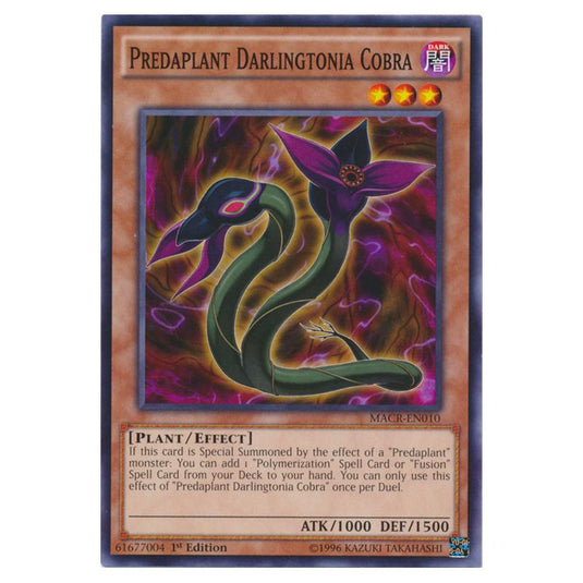 Yu-Gi-Oh! - Maximum Crisis - Predaplant Darlingtonia Cobra (Common) MACR-EN010