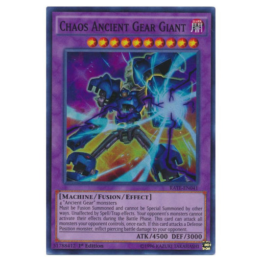 Yu-Gi-Oh! - Raging Tempest - Chaos Ancient Gear Giant (Super Rare) RATE-EN041