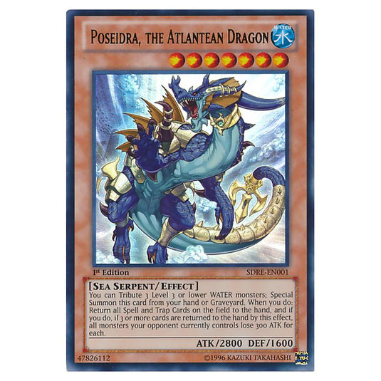 Yu-Gi-Oh! - Realm of the Sea Emperor Structure Deck - Poseidra, the Atlantean Dragon (Ultra Rare) SDRE-EN001