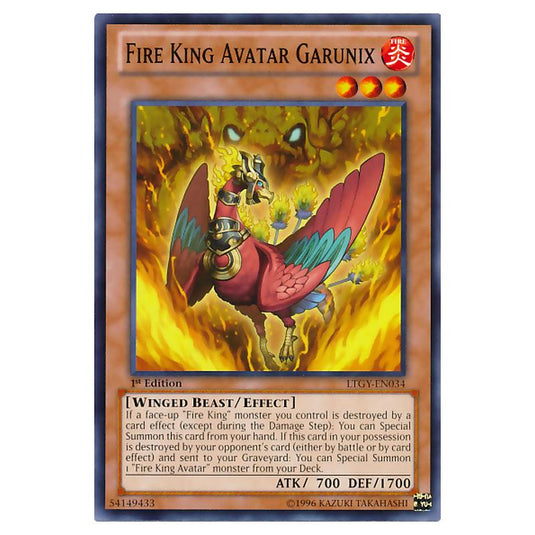 Yu-Gi-Oh! - Lord of the Tachyon Galaxy - Fire King Avatar Garunix (Common) LTGY-EN034