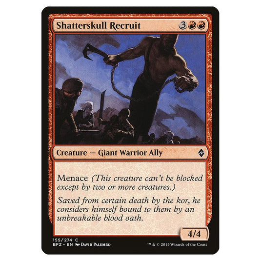 Magic The Gathering - Battle For Zendikar - Shatterskull Recruit - 155/274 (Foil)