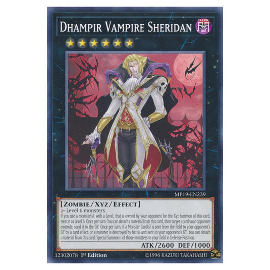 Yu-Gi-Oh! - 2019 Gold Sarcophagus Tin Mega Pack - Dhampir Vampire Sheridan (Common) MP19-EN239